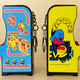 The artwork on each tiny cabinet was copied from the originals.
